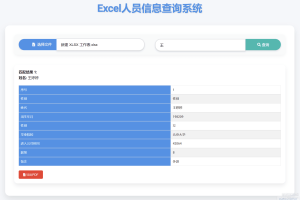 Excel人员查询系统1.1(更新)